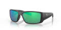 Costa Blackfin Pro Matte Black / Green Mirror 580G LightWAVE Polarized Glass (06S9078 907802) Sunglasses - Color Image