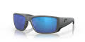 Costa Blackfin Pro Matte Gray / Blue Mirror 580G LightWAVE Polarized Glass (06S9078 907809) Sunglasses - Color Image