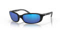 Costa Brine Matte Black / Blue Mirror 580G LightWAVE Polarized Glass (BR-11-OBMGLP) Sunglasses - Color Image