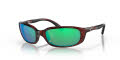 Costa Brine Tortoise / Green Mirror 580G LightWAVE Polarized Glass (BR-10-OGMGLP) Sunglasses - Color Image
