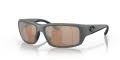 Costa Fantail Matte Gray / Copper with Silver Mirror 580G LightWAVE Polarized Glass (TF-98-OSCGLP) Sunglasses - Color Image