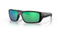 Costa Fantail Pro Matte Black / Green Mirror 580G LightWAVE Polarized Glass (06S9079 907902) Sunglasses - Color Image