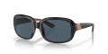 Costa Gannet Shiny Black Hibiscus / Gray 580P Polarized Polycarbonate (GNT-132-OGP) Sunglasses - Color Image