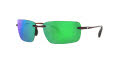 Costa Gulf Shore Shiny Tortoise / Green Mirror 580P Polarized Polycarbonate (GSH-10-OGMP) Sunglasses - Color Image