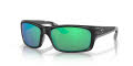 Costa Jose Pro Matte Black / Green Mirror 580G LightWAVE Polarized Glass Lens (910602) Sunglasses - Color Image