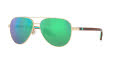 Costa Peli Brushed Gold / Green Mirror 580G LightWAVE Polarized Glass (PEL-287-OGMGLP) Sunglasses - Color Image