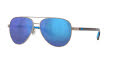 Costa Peli Brushed Gunmetal / Blue Mirror 580G LightWAVE Polarized Glass (PEL-289-OBMGLP) Sunglasses - Color Image