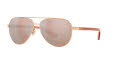 Costa Peli Shiny Rose Gold/Copper Silver Mirror (400221) Sunglasses - Color Image