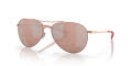 Costa Piper Satin Rose Gold / Copper Silver Mirror 580P Polarized Polycarbonate (PIP-184-OSCP) Sunglasses - Color Image