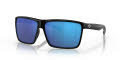 Costa Rincon Shiny Black / Blue Mirror 580G LightWAVE Polarized Glass (RIN-11-OBMGLP) Sunglasses - Color Image
