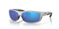 Costa Saltbreak Silver / Blue Mirror 580G LightWAVE Polarized Glass (BK-18-OBMGLP) Sunglasses - Color Image