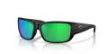 Costa Schoolie Matte Black/Green Mirror (913203) Sunglasses - Color Image