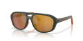 Costa Street Heat Matte Olive/Gold Mirror (913305) Sunglasses - Color Image
