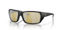Costa Tailfin Matte Black/Sunrise Silver Mirror (911305) Sunglasses - Color Image