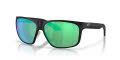 Costa Trades Matte Black/Green Mirror (912803) Sunglasses - Color Image