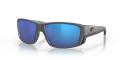 Costa Tuna Alley Pro Matte Gray / Blue Mirror (910507) Sunglasses - Color Image