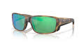 Costa Tuna Alley Pro Matte Tortoise / Green Mirror (910515) Sunglasses - Color Image