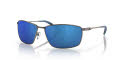 Costa Turret Matte Dark Gunmetal-Deep Blue-Black / Blue Mirror 580P Polarized Polycarbonate (TRT-247-OBMP) Sunglasses - Color Image