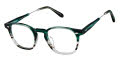 Cremieux Militaire Green Horn Eyeglasses - Color Image