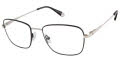 Cremieux Carter Black/Silver Eyeglasses - Color Image
