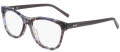DKNY DK5077 Blue / Smoke Horn (019) Eyeglasses - Color Image