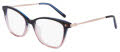 DKNY DK7010 Crystal Navy / Peach Gradient (480) Eyeglasses - Color Image