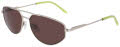 DKNY DK117S Satin Silver (040) Sunglasses - Color Image