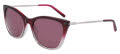 DKNY DK711S Crystal Plum/ Smoke Gradient (510) Sunglasses - Color Image
