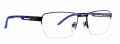 Ducks Unlimited Skiff Charcoal/Blue Eyeglasses - Color Image