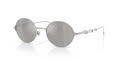 Diesel DL1008 Shiny Silver/Mirror Silver (1001Z6) Sunglasses - Color Image