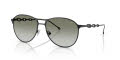 Diesel DL1009 Powder Matte Black/Light Green Gradient Dark Green (10138E) Sunglasses - Color Image