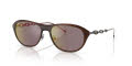 Diesel DL1011 Shiny Brushed Ant Yellow Brown/Mirror Rose Gold (10254Z) Sunglasses - Color Image