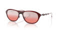 Diesel DL1011 Shiny Brushed Burgundy Red/Gradient Red (10267E) Sunglasses - Color Image