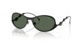 Diesel DL1014 Powdre Matte Black/Dark Green (101371) Sunglasses - Color Image