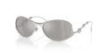 Diesel DL1014 Shiny Silver/Mirror Silver (1001Z6) Sunglasses - Color Image