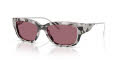 Diesel DL2002MU Shiny Grey Tortoise/Red Mirror (721/B5) Sunglasses - Color Image