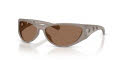 Diesel DL3004U Opalescent Transparent Grey/Dark Brown (201273) Sunglasses - Color Image