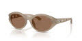 Diesel DL3005U Opalescent Transparent Grey/Dark Brown (201273) Sunglasses - Color Image