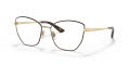 Dolce & Gabbana DG1340 Gold-Matte Brown (1320) Eyeglasses - Color Image