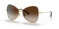Dolce & Gabbana DG2274 Gold / Gradient Brown (41306) Sunglasses - Color Image