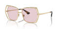 Dolce & Gabbana DG2306 Pale Gold / Photo Pink To Purple (488/P5) Sunglasses - Color Image