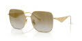 Dolce & Gabbana DG2310 Matte Gold/Grad Light Brown Mirror Gold (12246E) Sunglasses - Color Image