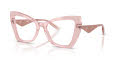 Dolce & Gabbana DG3409 Transparent Powder Pink (3226) Eyeglasses - Color Image