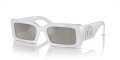 Dolce & Gabbana DG4447B Light Grey / Light Grey Mirror Silver (34186G) Sunglasses - Color Image