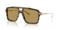Dolce & Gabbana DG4477 Striped Ochre/Ochre (344673) Sunglasses - Color Image
