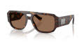 Dolce & Gabbana DG4482 Havana/Dark Brown (502/73) Sunglasses - Color Image