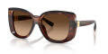 Dolce & Gabbana DG4495 Dark Red Havana/Brown Gradient (322274) Sunglasses - Color Image