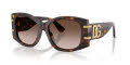 Dolce & Gabbana DG4501 Havana/Gradient Brown (502/13) Sunglasses - Color Image