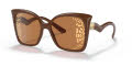 Dolce & Gabbana DG6168 Camel / Brown Tampo Side Leopard Gold Lens (3292P4) Sunglasses - Color Image