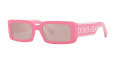 Dolce & Gabbana DG6187 Pink/Light Pink Mirror Silver (3262/5) Sunglasses - Color Image
